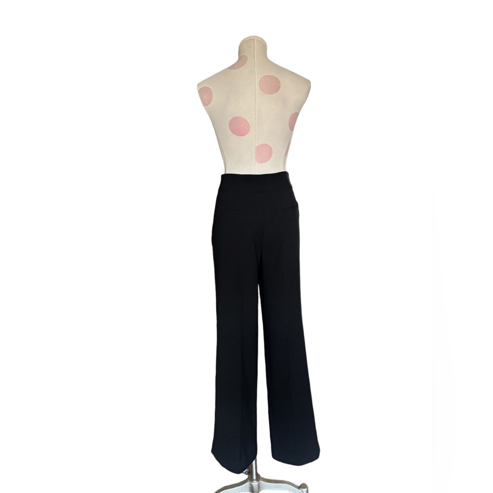Polished Minimalist Wide Leg Trousers – Black – 6 - Picture 5 of 7
